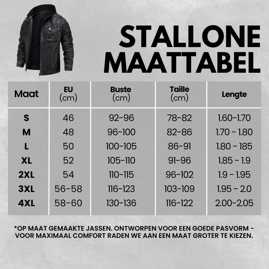 Stallone - Hoogwaardige Leren Jas