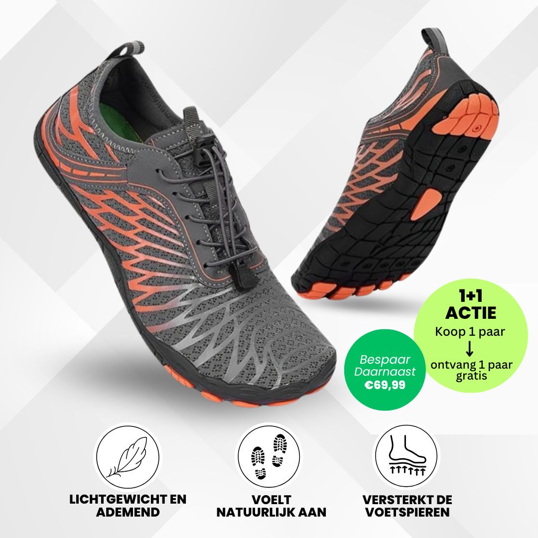 FloraX Pro - ergonomische, pijnverlichtende en waterdichte barefoot schoenen – Speciale Actie 1+1 Gratis