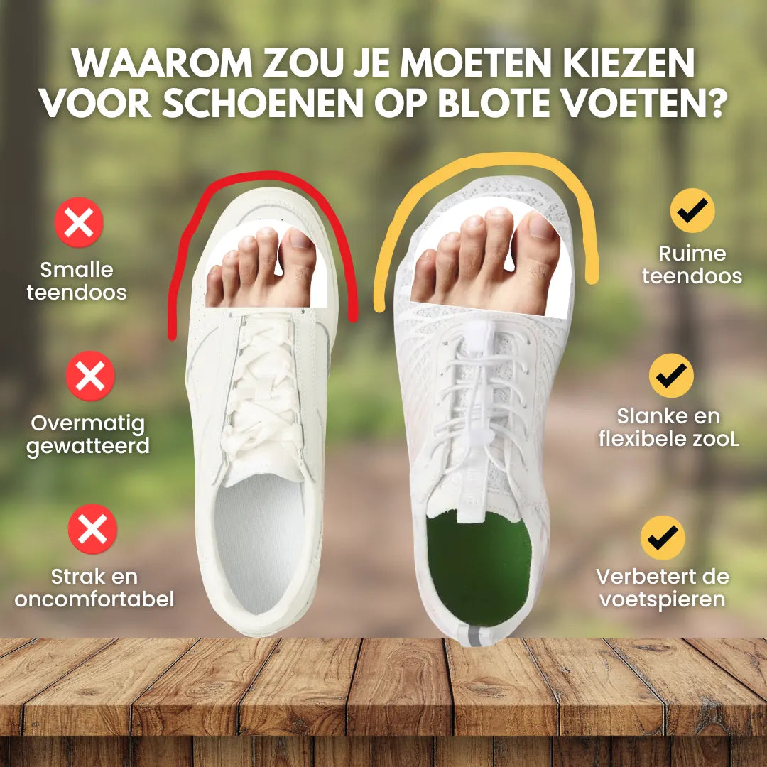 FloraX Pro - ergonomische, pijnverlichtende en waterdichte barefoot schoenen – Speciale Actie 1+1 Gratis