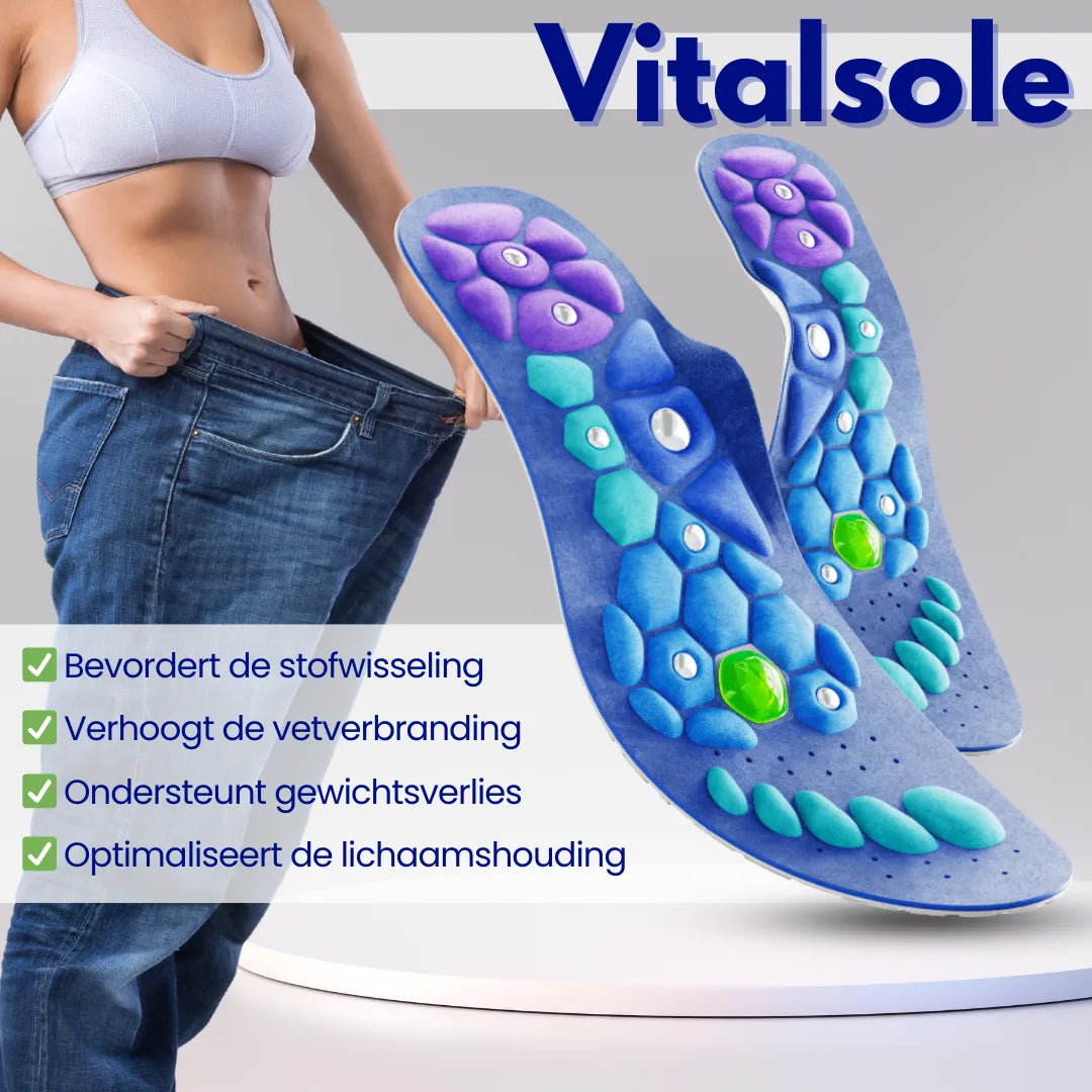 VitalSole - Magnetische acupressuurzool voor meer energie en ondersteuning bij gewichtsverlies