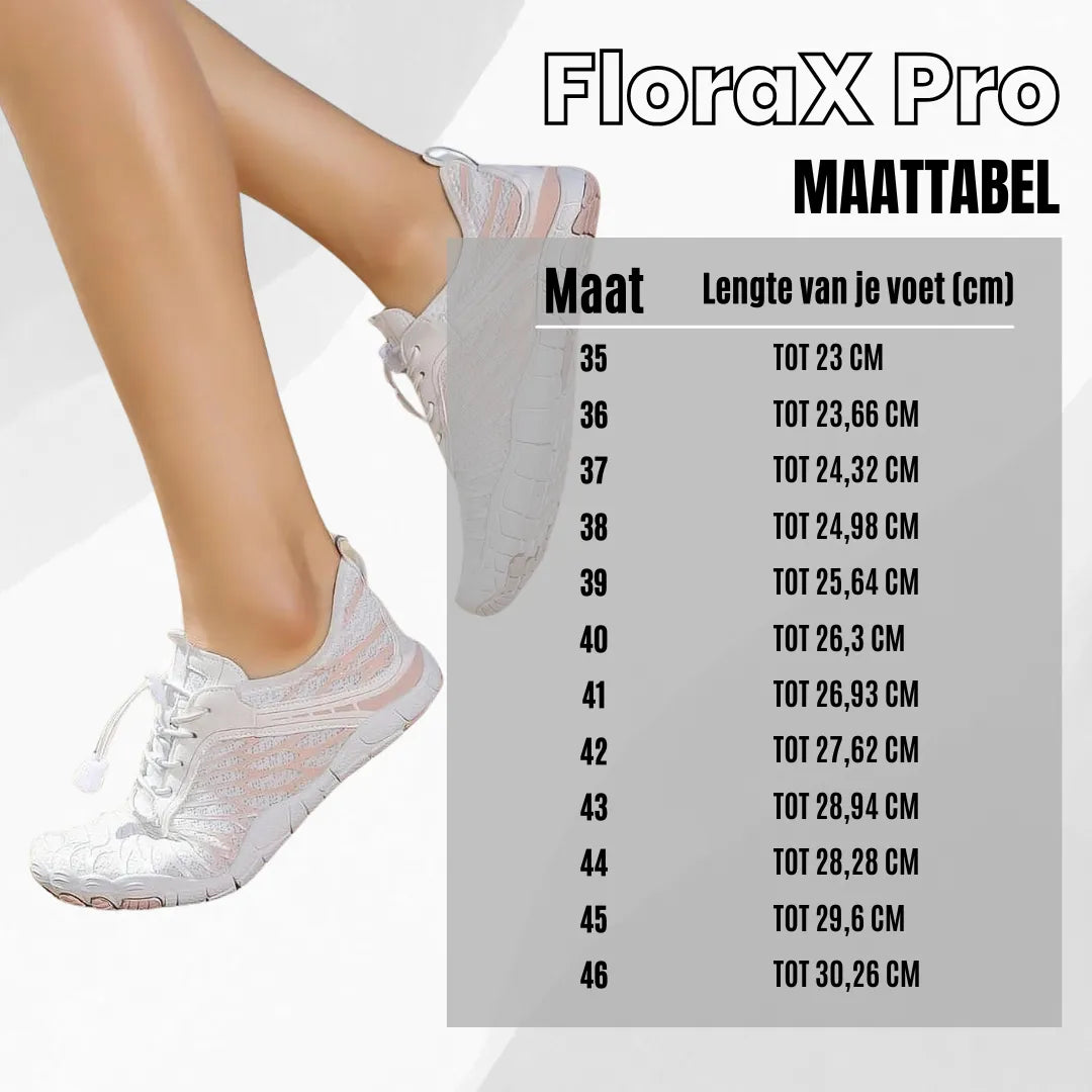 FloraX Pro - ergonomische, pijnverlichtende en waterdichte barefoot schoenen