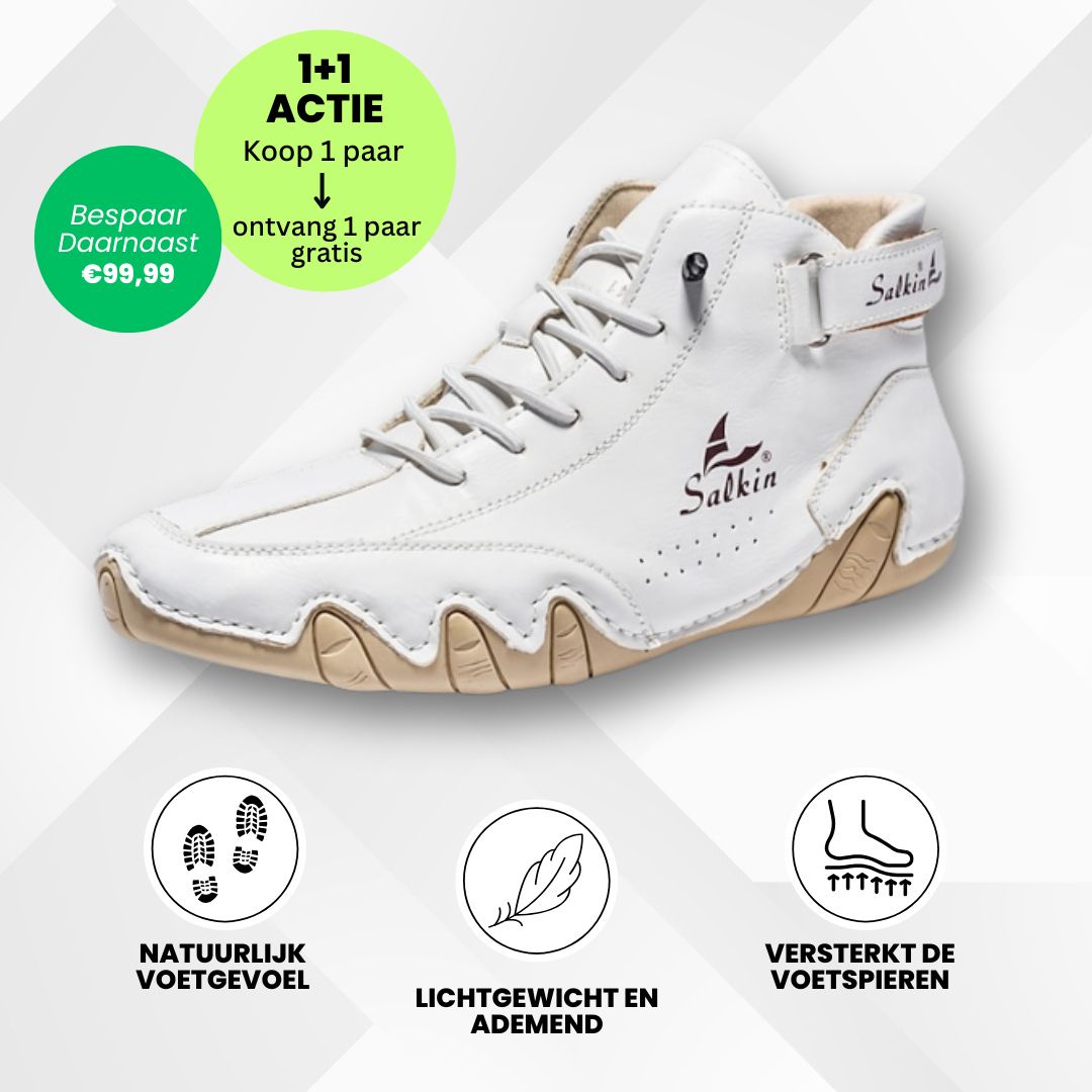 Alpaka - orthopedische, waterdichte en antislip lederen barefoot schoenen - Speciale Actie 1+1 Gratis