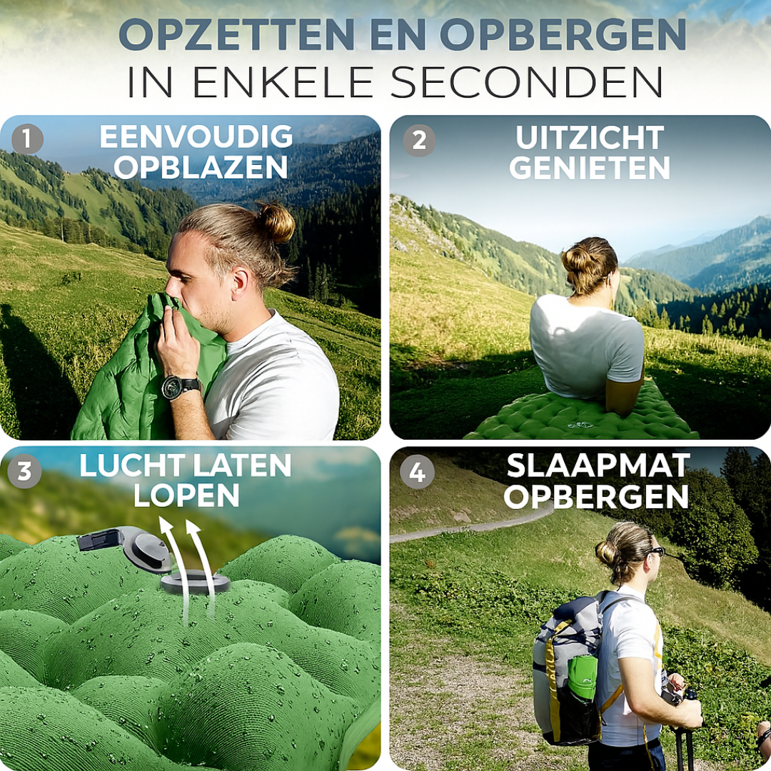 XPERTmatte Pro - Opblaasbare slaapmatras voor rustige nachten