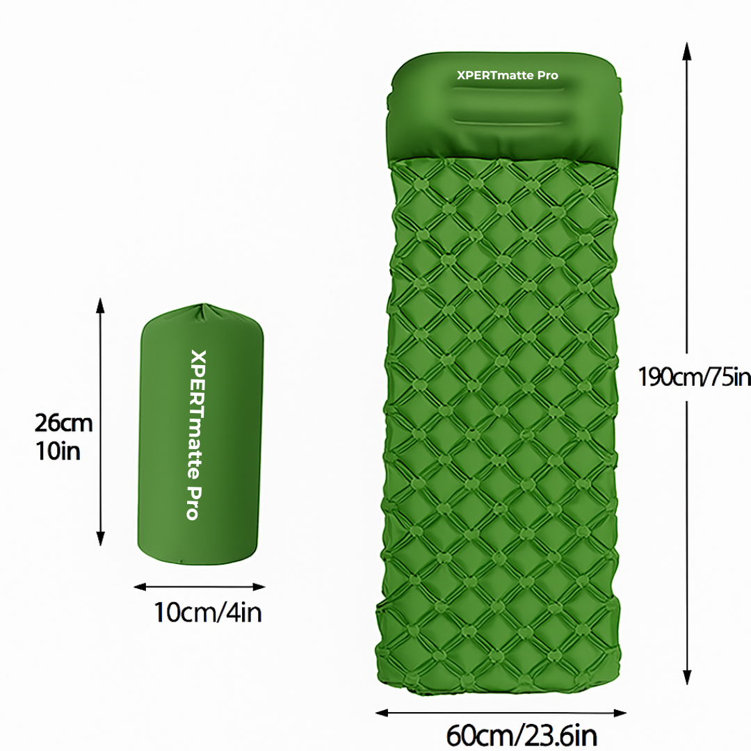 XPERTmatte Pro - Opblaasbare slaapmatras voor rustige nachten