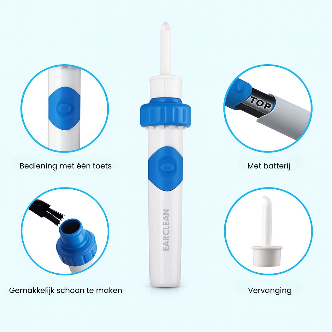 EarClean - Voor heldere oren en beter gehoor – zonder wattestaafjes