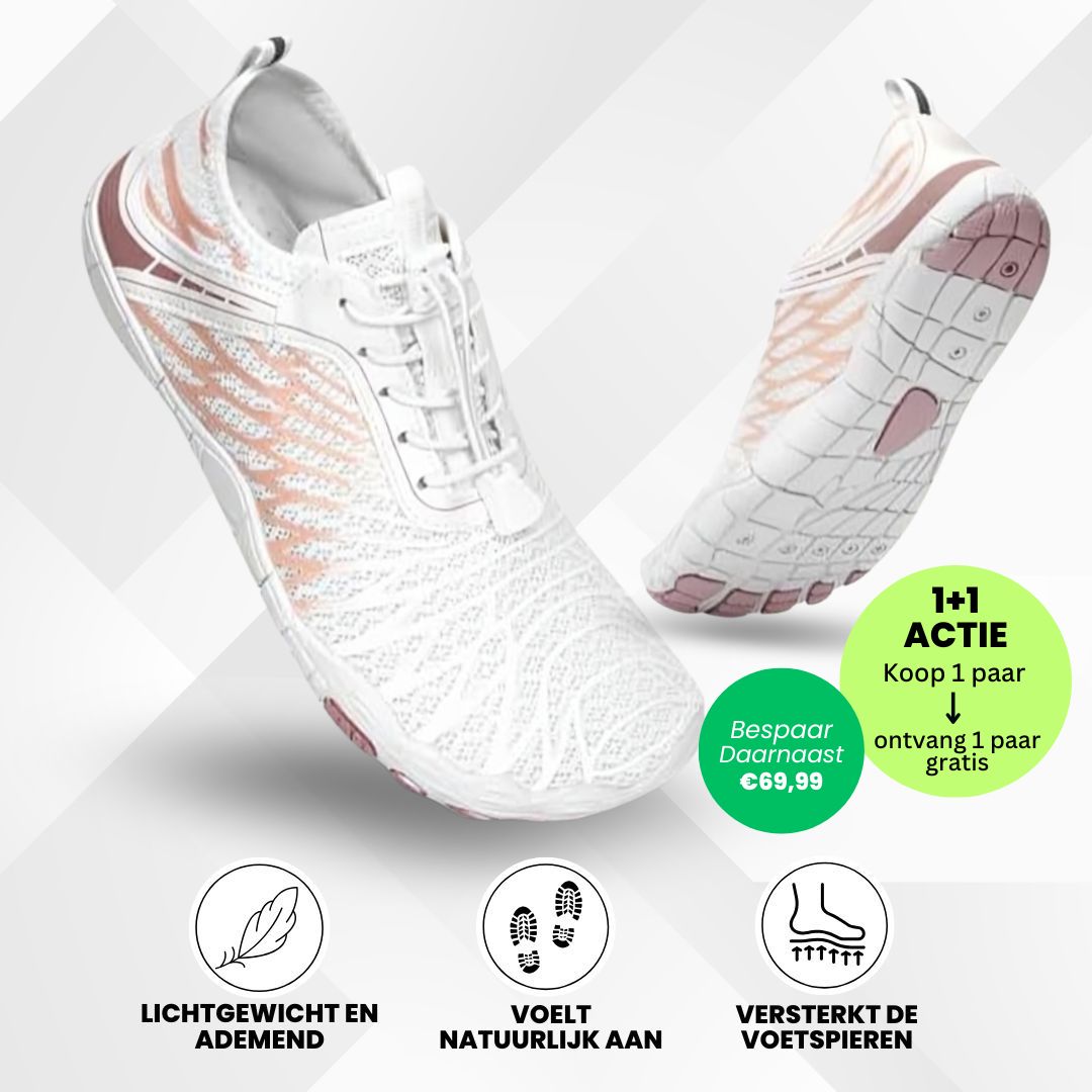 FloraX Pro - ergonomische, pijnverlichtende en waterdichte barefoot schoenen – Speciale Actie 1+1 Gratis