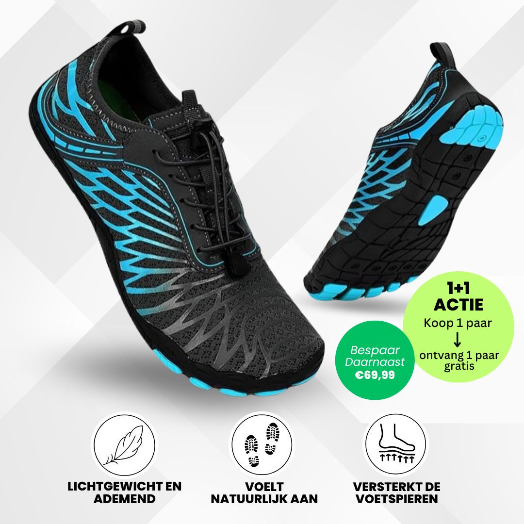 FloraX Pro - ergonomische, pijnverlichtende en waterdichte barefoot schoenen – Speciale Actie 1+1 Gratis