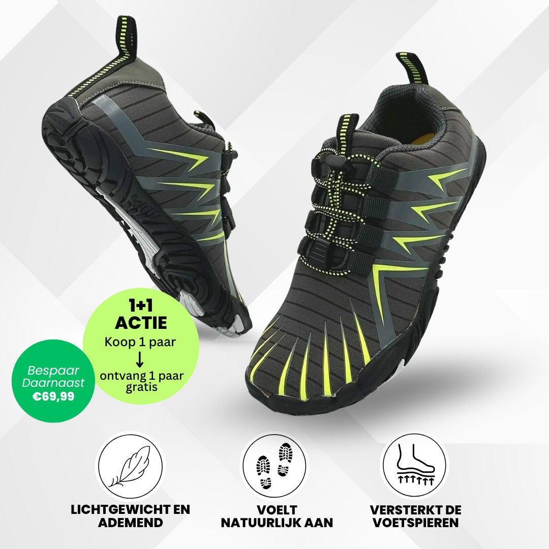AeroX Pro - ergonomische, waterdichte & pijnverlichtende barefoot schoenen – Speciale Actie 1+1 Gratis
