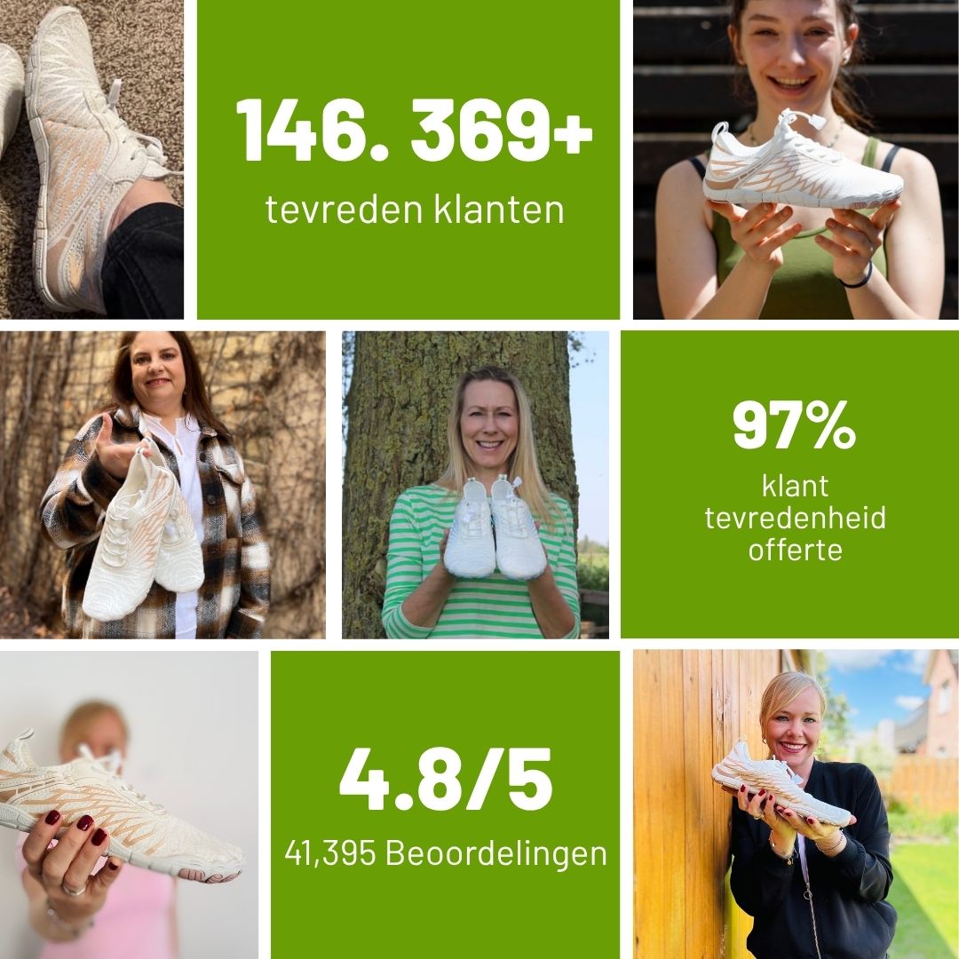 FloraX Pro - ergonomische, pijnverlichtende en waterdichte barefoot schoenen – Speciale Actie 1+1 Gratis