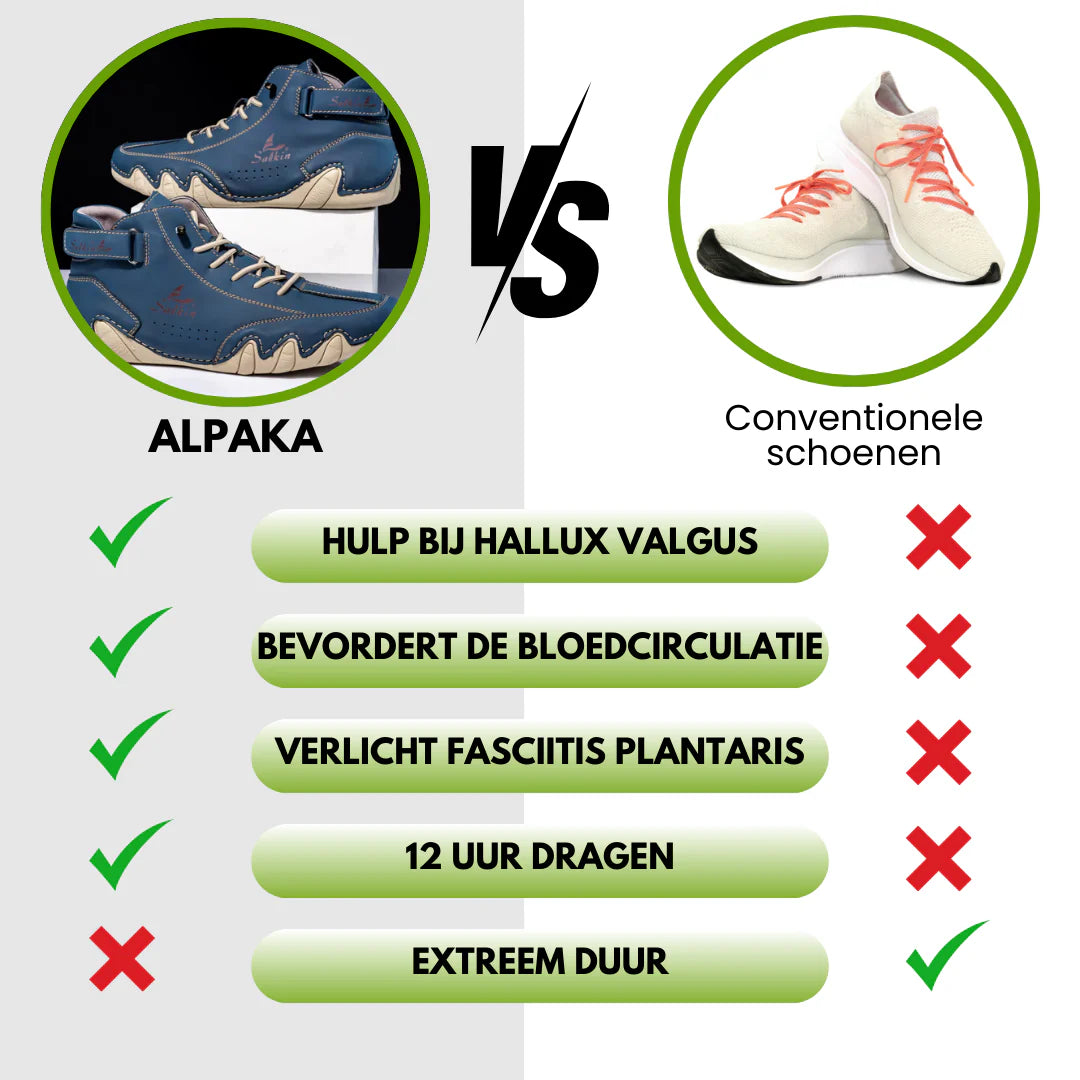 Alpaka - orthopedische, waterdichte en antislip lederen barefoot schoenen - Speciale Actie 1+1 Gratis