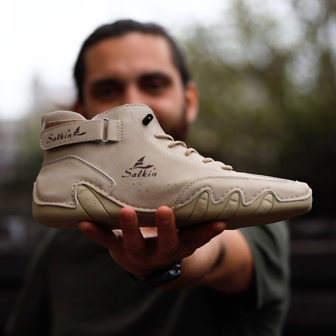 Alpaka - orthopedische, waterdichte en antislip lederen barefoot schoenen - Speciale Actie 1+1 Gratis