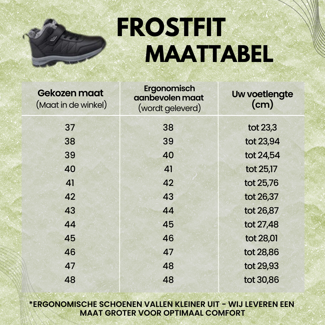 FrostFit - pijnverlichtende, waterdichte & geïsoleerde comfortschoenen
