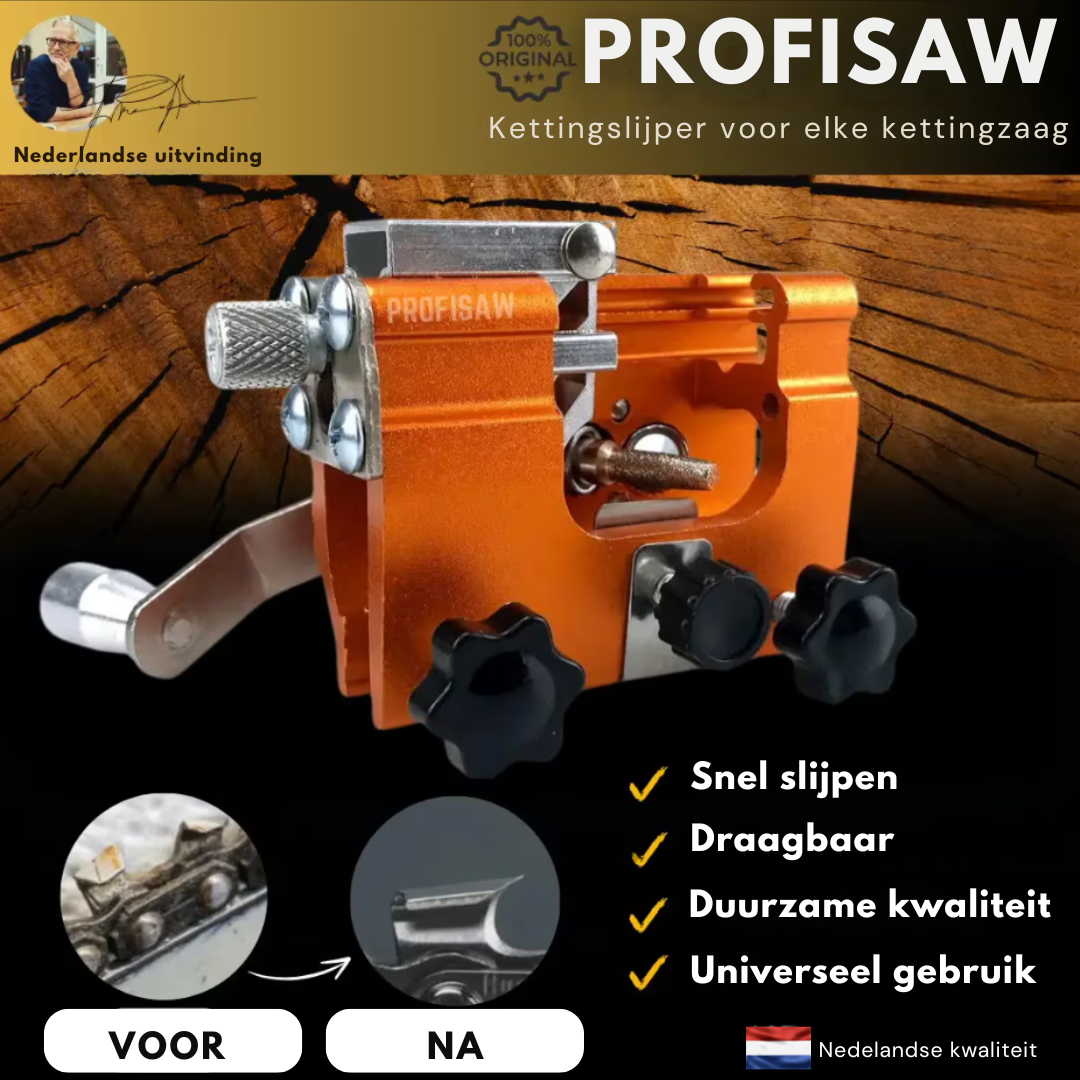 ProfiSaw – het origineel – universele kettingslijper voor elke kettingzaag