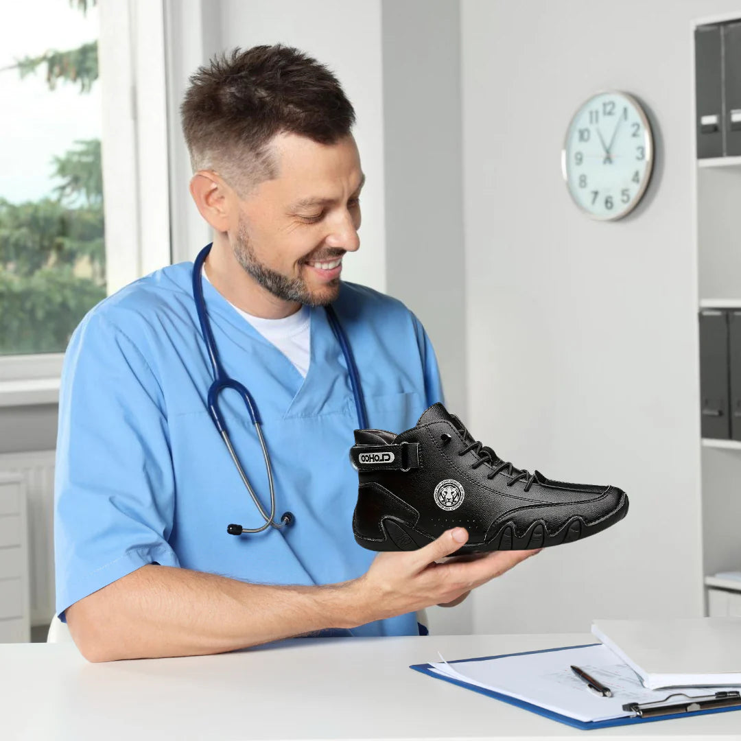 OrthoFree - Ergonomische, pijnverlichtende en waterdichte leren barefoot schoenen