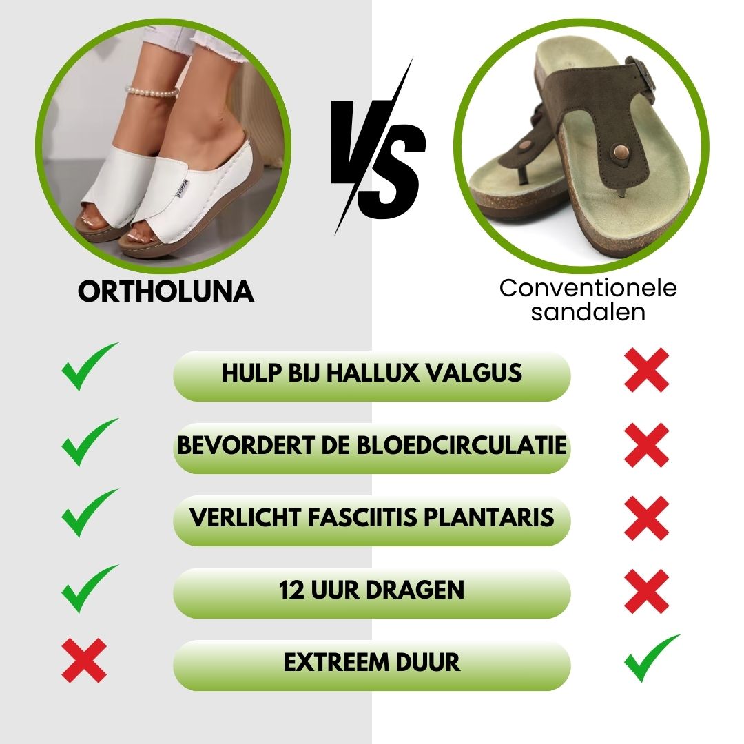 OrthoLuna - ergonomische & pijnverlichtende sandalen voor meer comfort – Speciale Actie 1+1 Gratis