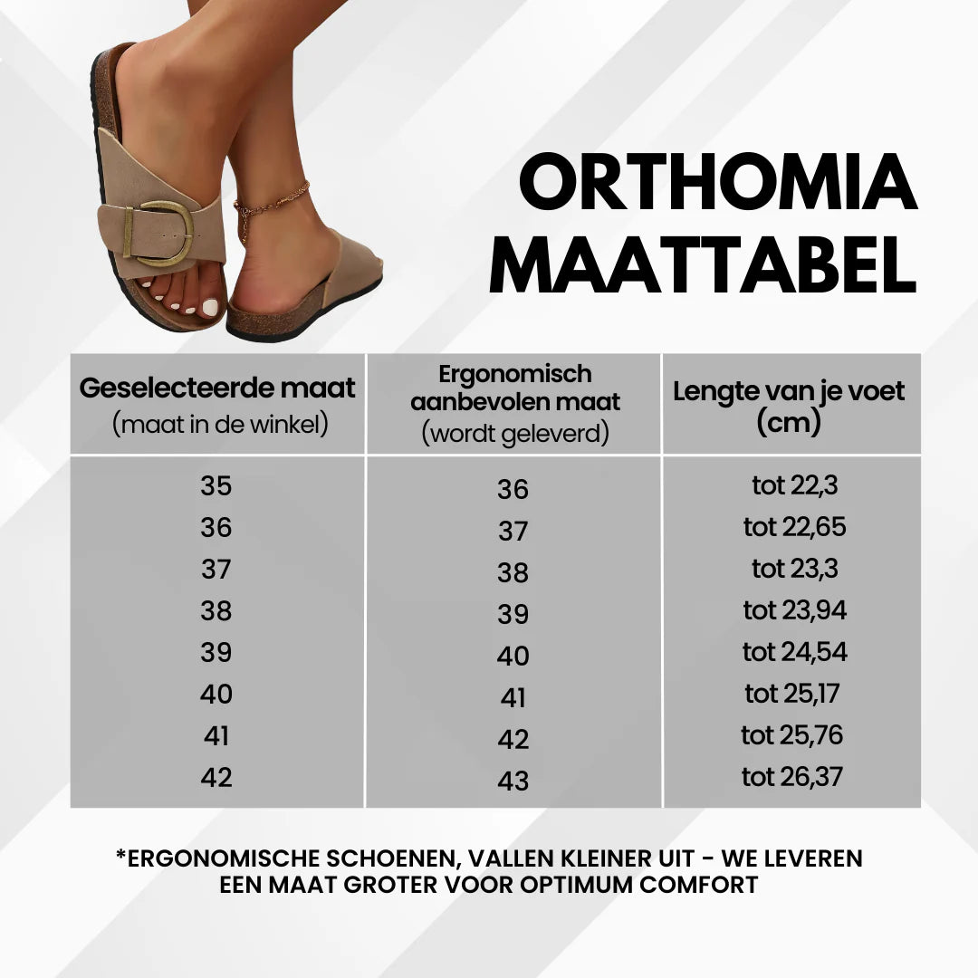 OrthoMia - Pijnsverlichtende kurk sandalen met bandjesontwerp voor dames