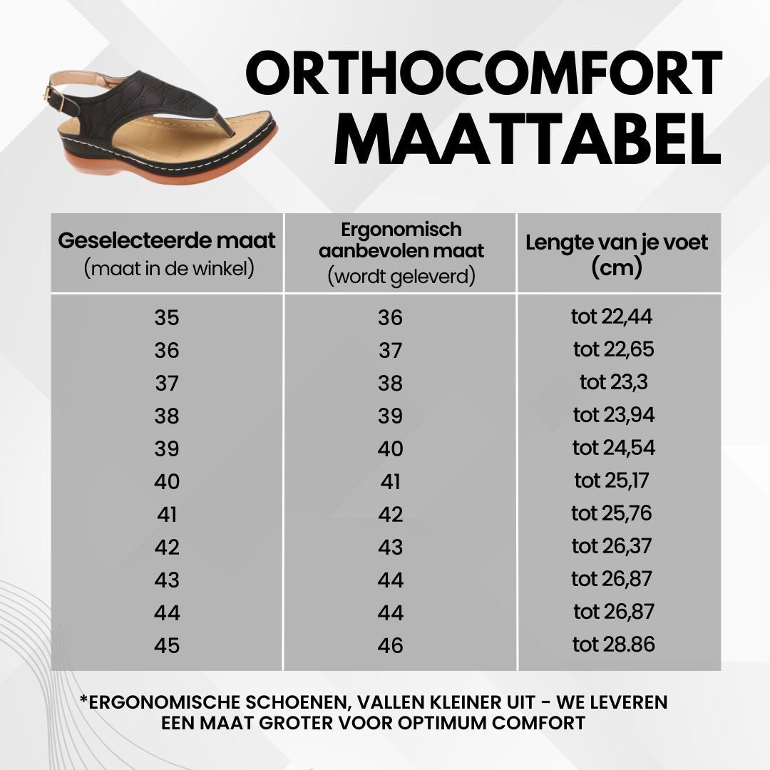 OrthoComfort - Ergonomische pijnverlichtende comfortsandalen voor dames