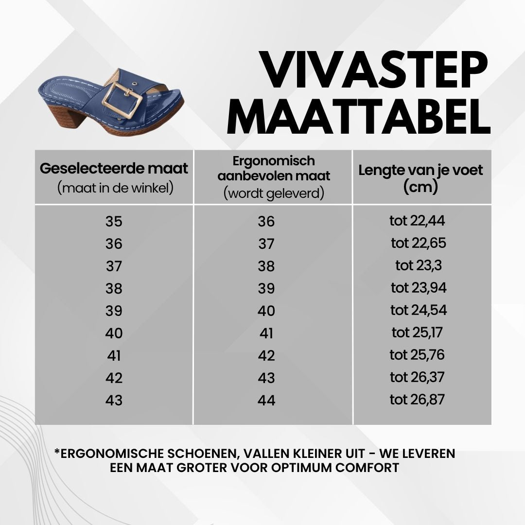 Vivastep - ergonomische en antislip sandalen met hoge hak voor pijnverlichting