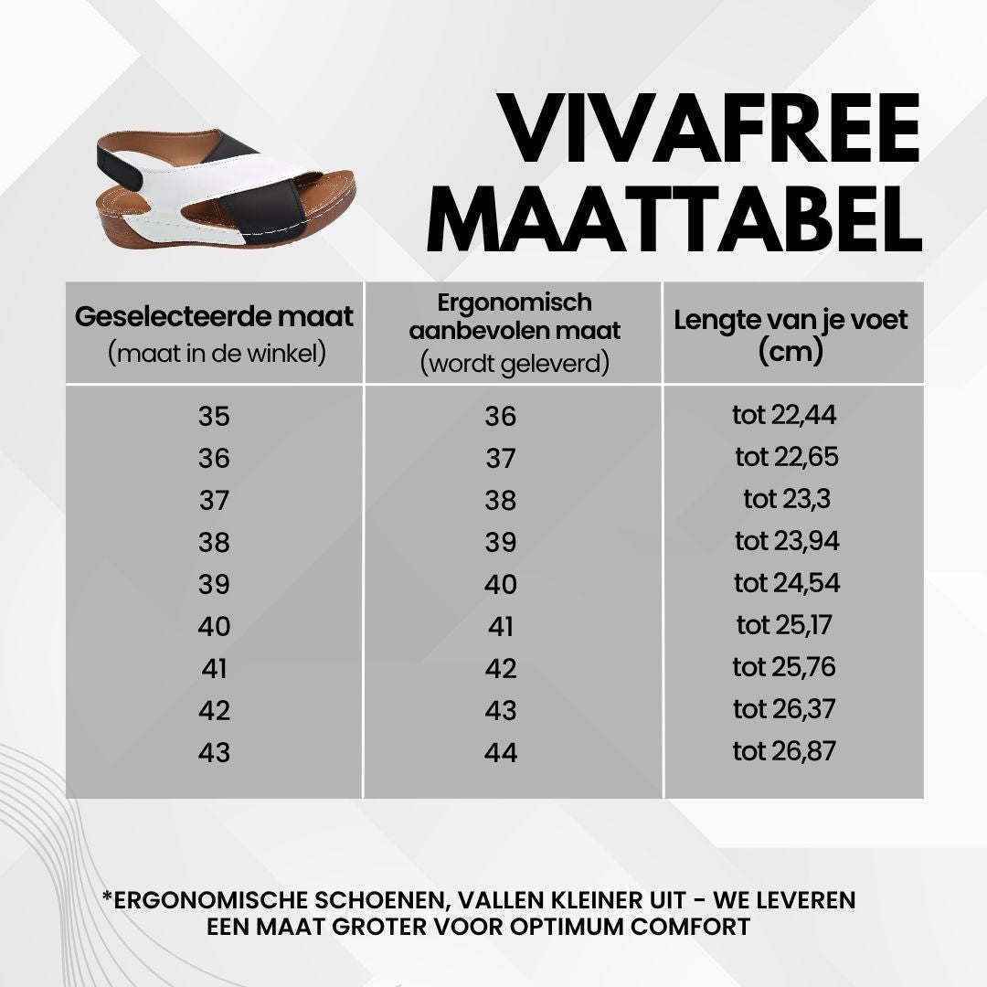 VivaFree - ergonomische en antislip sandalen voor pijnverlichting