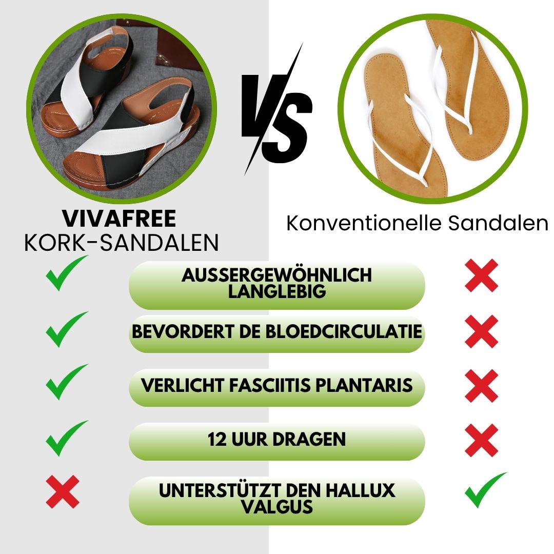 VivaFree - ergonomische en antislip sandalen voor pijnverlichting