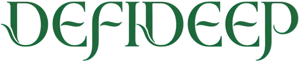 DEFIDEEP LOGO, GREEN, FANCY FONT, SIMPLE YET ELEGANT